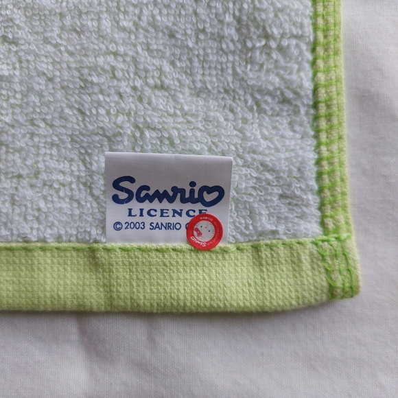 Sanrio Vintage Kero Kero Keroppi Y2K Hand Towel Light Green - Picture 8 of 10